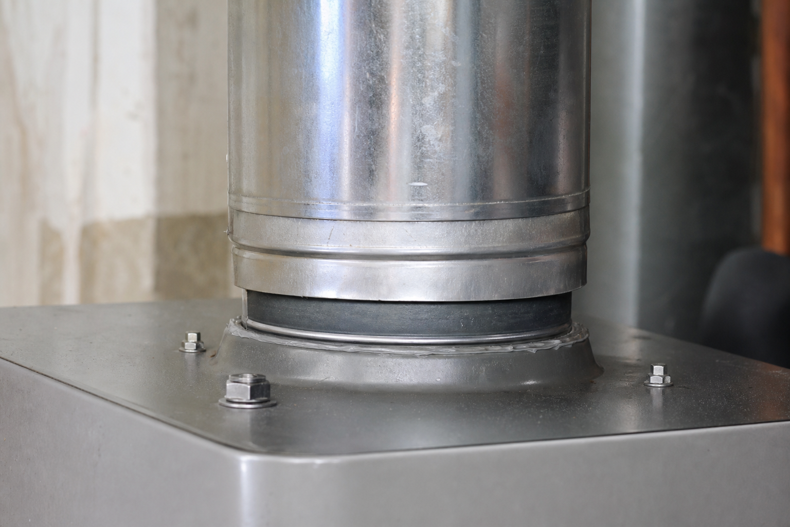 Boiler and flue detail Barmouth flat