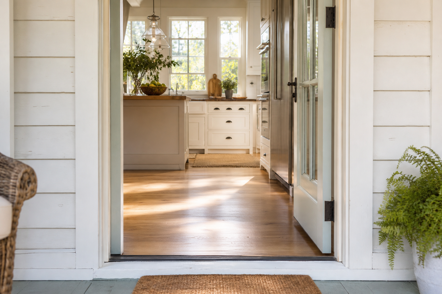 Cottage threshold access Pwllheli