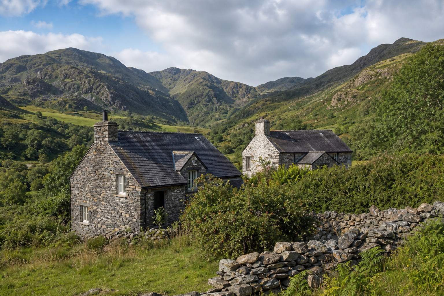 Eryri-edge cottage context Dolgellau