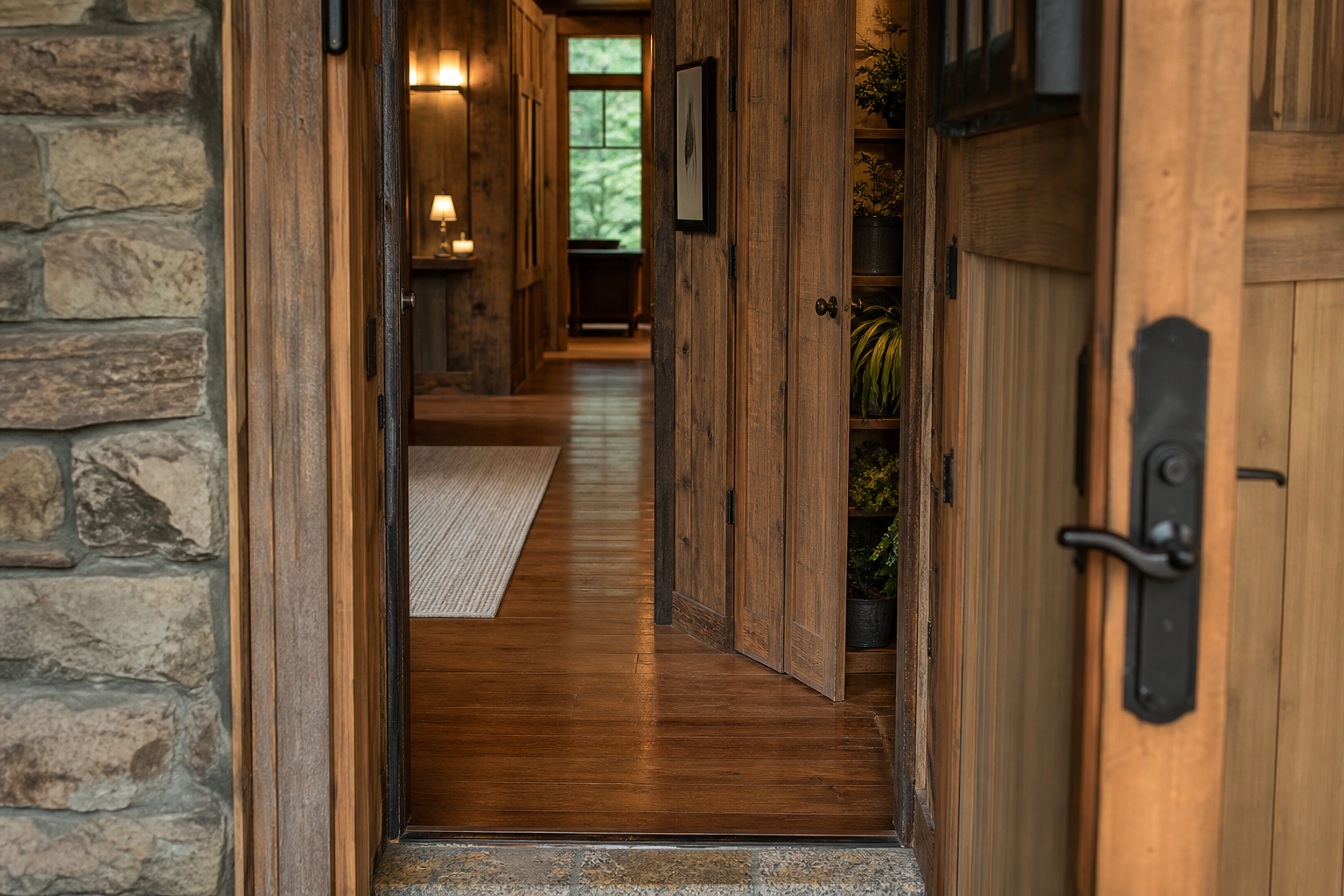 Lodge threshold access Porthmadog